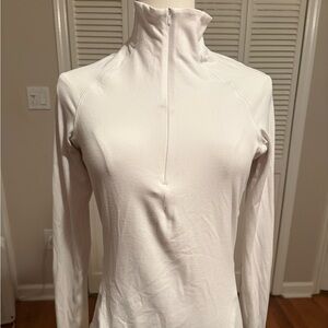 Lululemon White Quarter-Zip Pullover Jacket